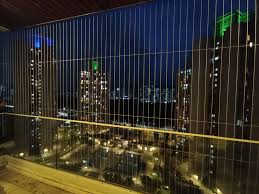 Balcony Invisible Grill installed in a Bengaluru home